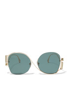 Sapphire Asymmetric Sunglasses